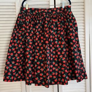 HEARTS AND FOUND floral FULL SKIRT plus sized XXL fits 16/18 RETRO